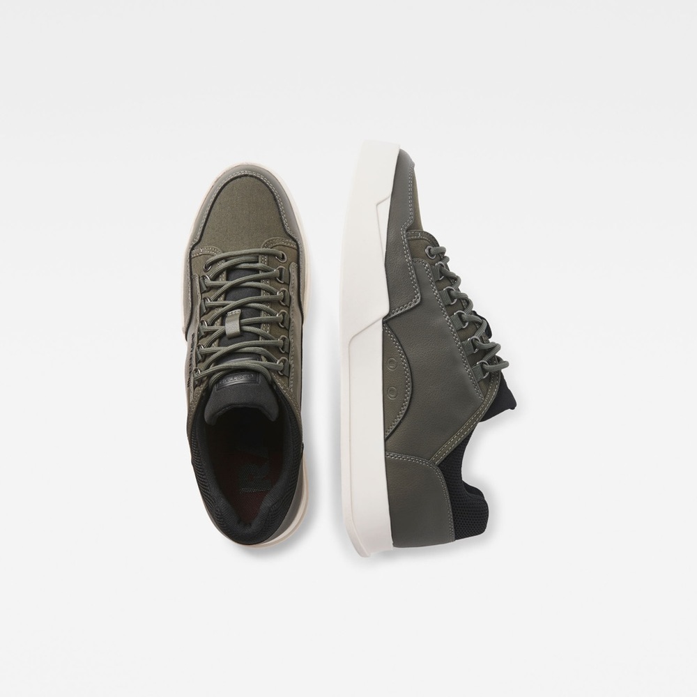 BNIB Men's G-Star Raw Rackam Vodan Low Sneakers Combat Gray Shoes Size US 12